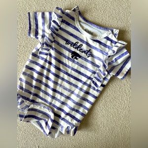 Kansas State Wildcats baby girl romper 12 months